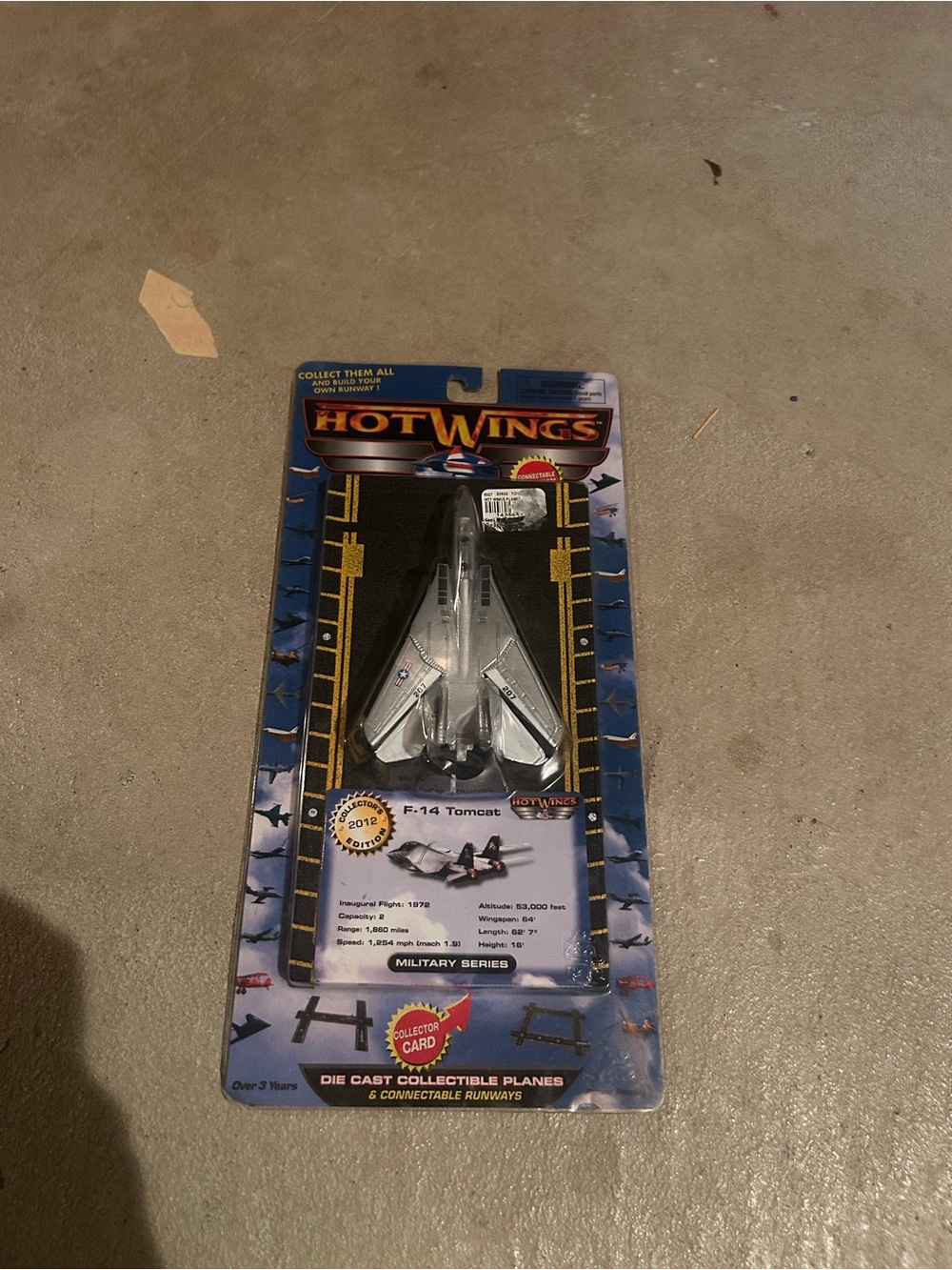 Hot wings F-14 Tomcat Die-Cast Plane – Silver
